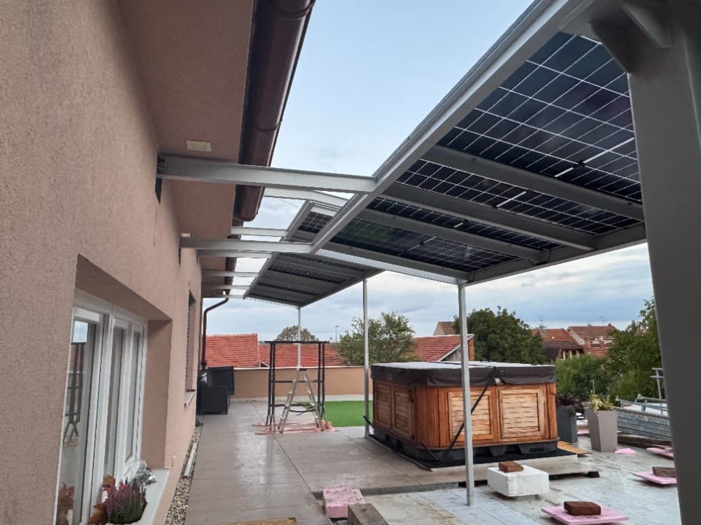 Ocelová konstrukce pro solární panely